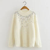 Pull en tricot à paillettes trop cool