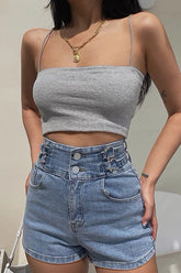 Thin Shoulder Strap Vest Tank Top