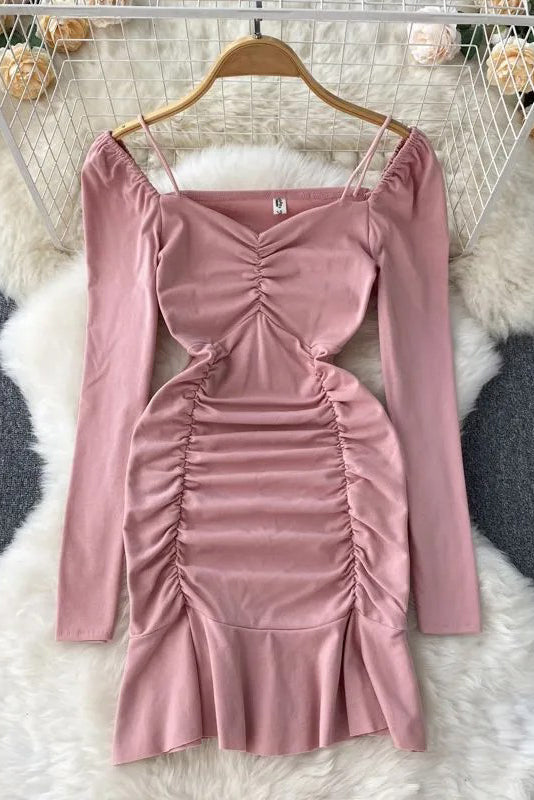 Elegant High Waist Hip Wrapped Dress