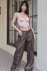 Nature Zip Detail Slant Pocket Sports Pants