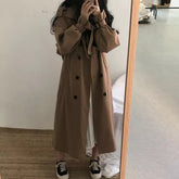Chic Solid Khaki Coats
