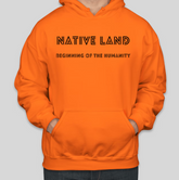 NATIVE LAND Letter Printed Cool Cotton Hoodies