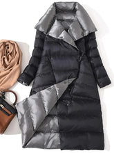 Manteau long et slim à double boutonnage