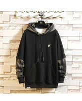 Herren Straight Colors Schwarz Rot Weiß Street Cotton Hoodies