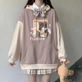 Japanese Style Cute Bear Teen Girl Hoodies