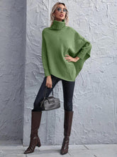 Suzy Turtleneck Tunic Sweater - Olive