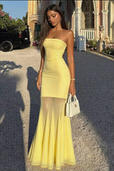 sleeveless mesh hip dress