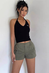 Short à taille élastique et poches latérales