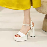 Talons compensés à plateforme glamour surélevés