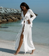 Summer Solstice Fringe Kimono - Off White