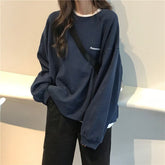 Simple Style Straight Colors Winter Sweatshirts