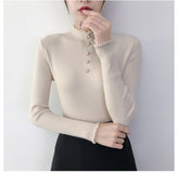 Thick Plaid Turtleneck Sweaters