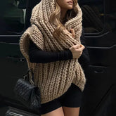 2024 Hooded Sleeveless Knit Vest
