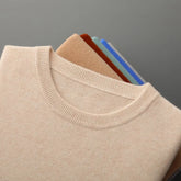 Soft Mens Round Neck Thickened Wool Sweaters
