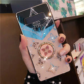 Glitter Diamond Phone Case Bling Cover For Samsung Galaxy S23 Ultra S22 Plus S21 Ultra Case With Ring Phone Holder