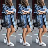 Casual Long Denim Jacket