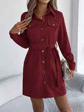 Single-Breasted Shirt Dress