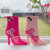 Cute Cartoon High-Heeled Shoes Phone Case Soft Gel Rubber Silicone 3D Cartoon Cover Cool Cases for iPhone 11 12 13 14 15