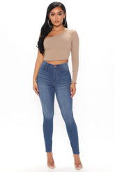 Tall Emma Super Stretch High Rise Skinny Jean - Medium Blue Wash