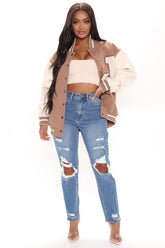 Take It To The Bank Mom Jeans - Medium Blue Wash