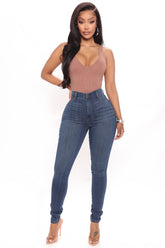 Tall Emma Super Stretch High Rise Skinny Jean - Dark Denim