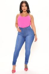 Tall Emma Super Stretch High Rise Skinny Jean - Blue