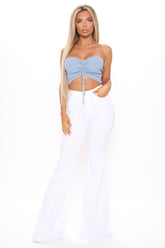 Tall Santorini Super Stretch Flare Jeans - White