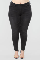 Speak Softly Skinny Jeans - Black