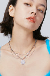 Collier pendentif multicouche