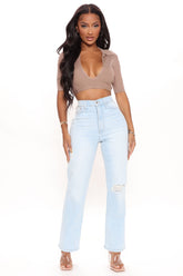 Straight Up Vintage High Rise Jeans - Vintage Blue Wash
