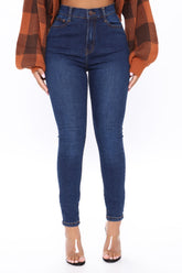 Superhuman High Rise Jeans - Dark Wash