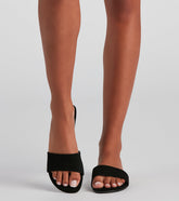 Sandales à enfiler en nubuck Stylish Basics