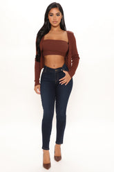 V Nice To Flex Game Skinny Jeans - Dark Blue Wash