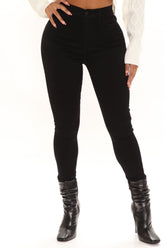 Tall Eva Super Soft Curvy Skinny Jean - Black