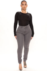 The Right Angles Skinny Jeans - Grey
