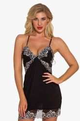 Chemise de nuit en dentelle Lingerie Chemise de nuit décolletée en V