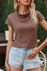 Solide Basic Half-A Rollkragen T-Shirts