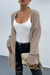 Oberteile mit einfarbigen geteilten Taschen