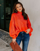 Windy City Strickpullover - Orange