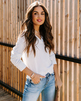 Vicente Baumwoll-Stricktop mit Kragen