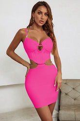 Vikiya - Ensemble robe de soirée à bretelles