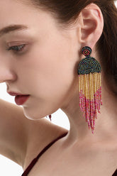 Boucles d'oreilles pendantes style bohème cascade