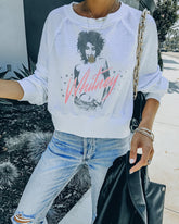 Kurzer Pullover Whitney Starstruck aus Baumwollmischung