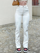 Straight-leg Jeans with Slits