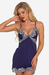 Chemise de nuit en dentelle Lingerie Chemise de nuit décolletée en V