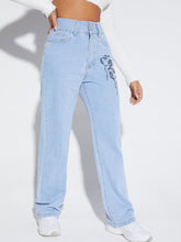 Skinny Flared Denim Trousers