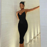 Robe moulante dos nu Camilla