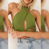 Villy Neckholder-Crop-Top