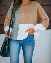 Wanna Be Yours – Strickpullover mit Farbblockdesign