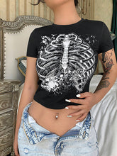 T-Shirt mit Rundhalsausschnitt und Sternum-Print